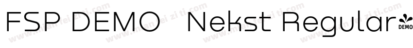 FSP DEMO   Nekst Regular字体转换